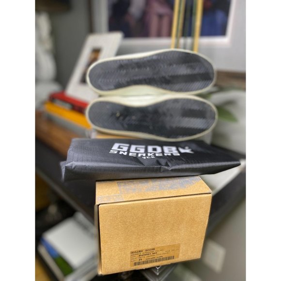 (Sold) Golden Goose Superstar Sneakers White Gold - Picture 12 of 14